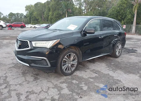 2017 Acura Mdx Technology Entertainment Pkgs from USA, damaged, VIN 5FRYD3H7XHB006961